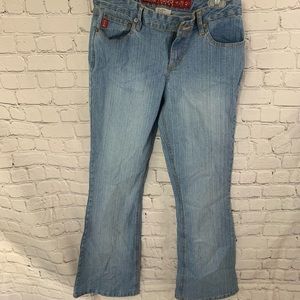 Mudd Blue Flair Leg Denim Jeans size 7